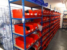 8 x bays of boltless lightweight shelving 2200 x 920 x 460 (Delayed collection, to be arranged