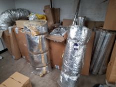 Large quantity insulation aluminium & foam tube to mezzanine floor