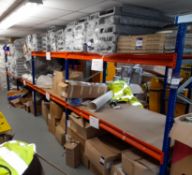 4 x bays of racking Approx. (w) 1900 x (h) 2000 x (d) 900 (Delayed collection, to be arranged with