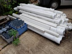 Large quantity of materials/components to yard including stainless steel pipe