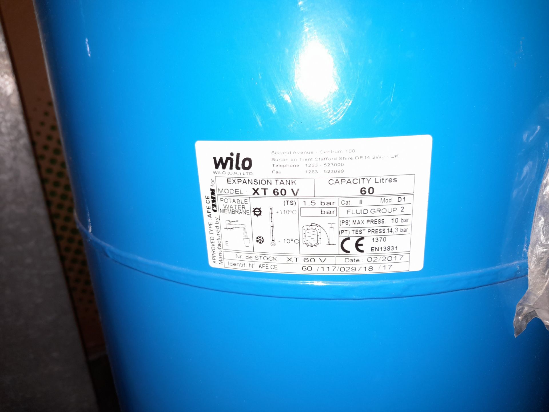 Wilo expansion tank 60L - Image 2 of 2