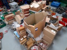 Large quantity of assorted plumbing fixings