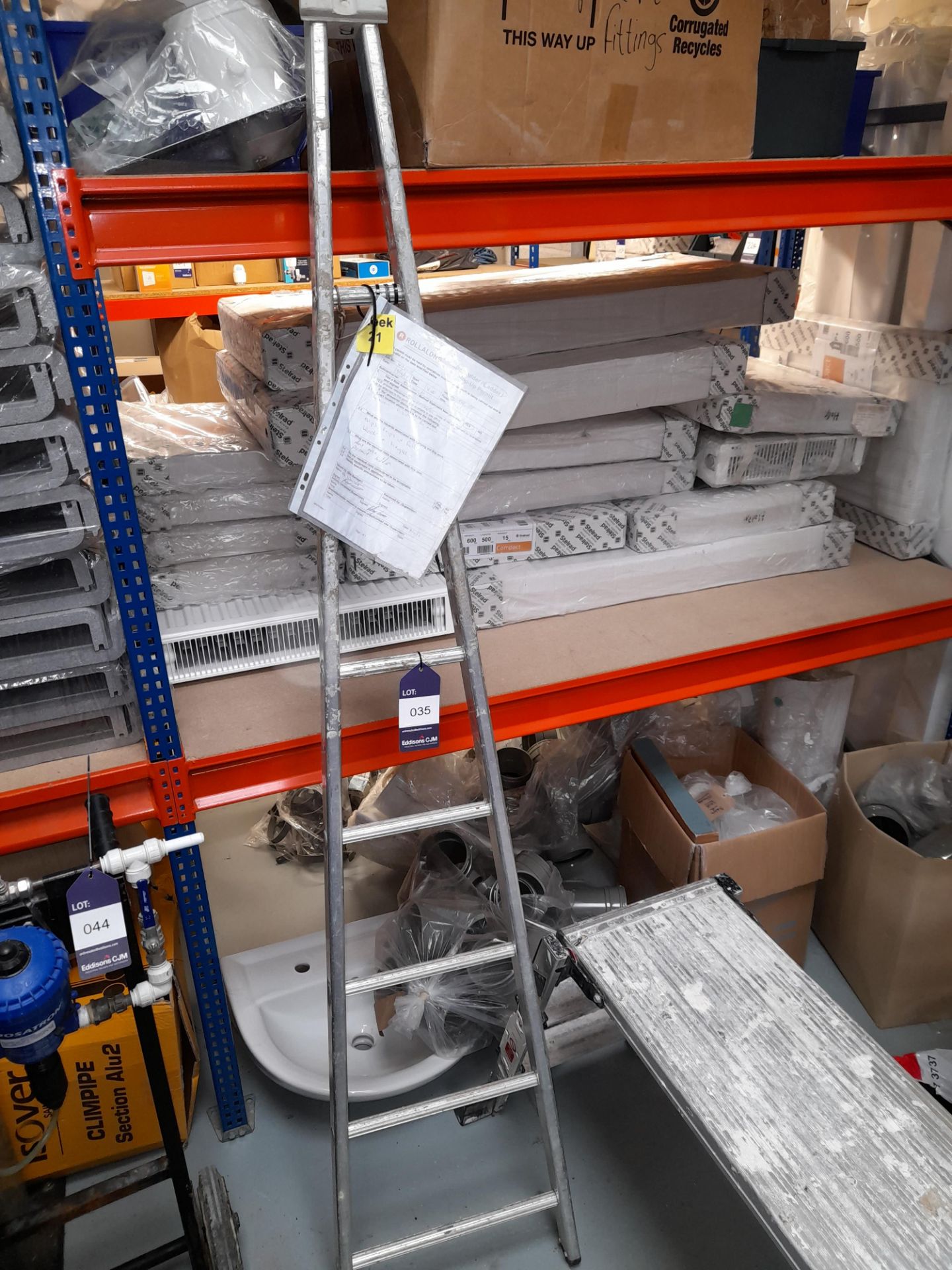 Access Platform & Single Section Window Cleaning Ladder