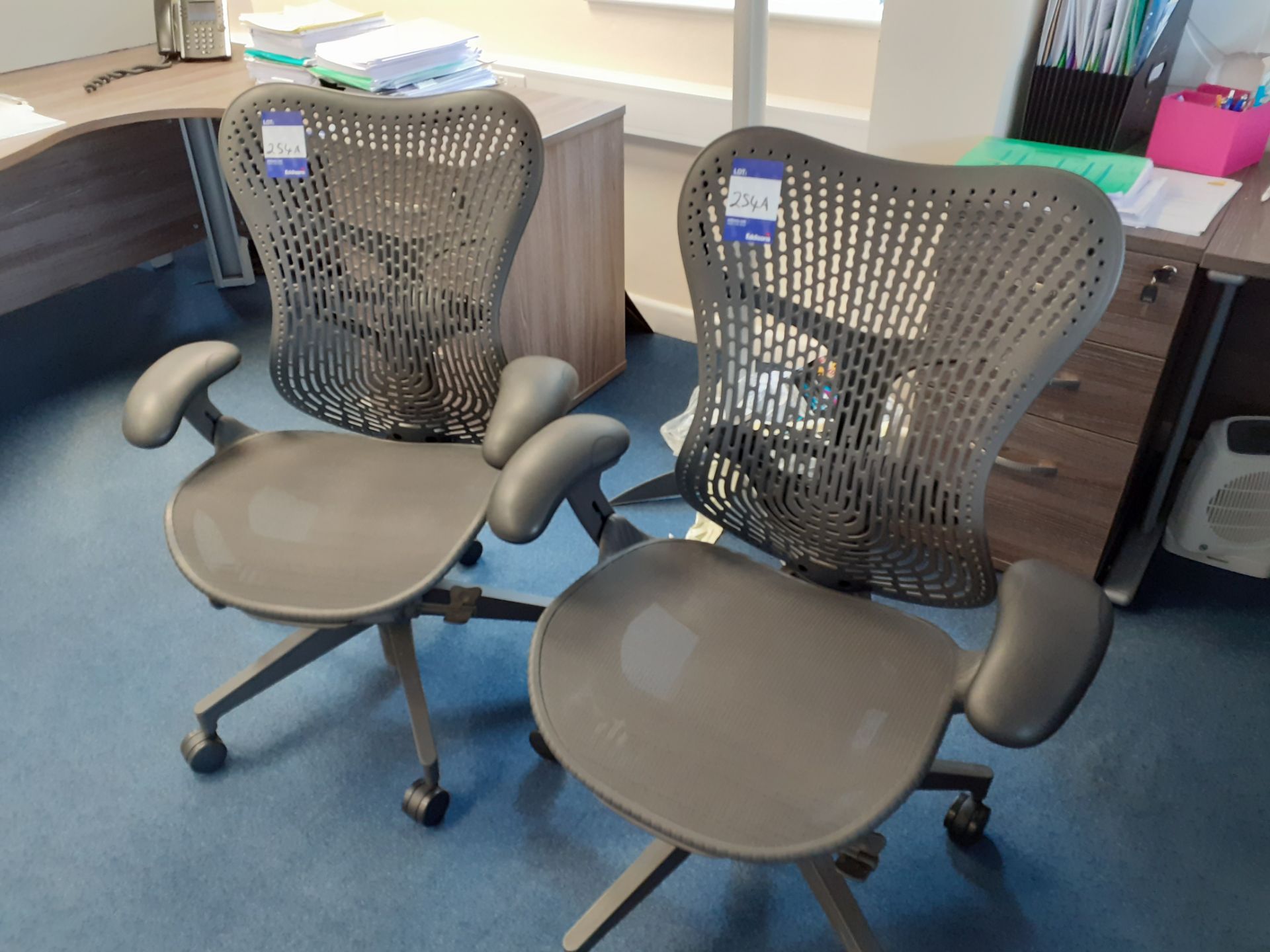 2 x Herman Miller Mirra office chairs - Image 2 of 2