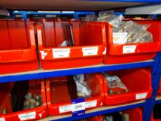 Large quantity of stock to 4 bays to include compression sockets, tees, adaptors, elbow