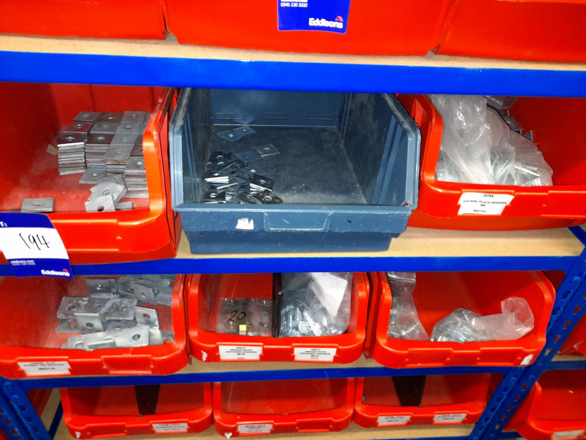 Large Quantity of stock to 13 bays, bolts, nuts, clamps, bracketry, fittings, washers, plastic - Image 27 of 41