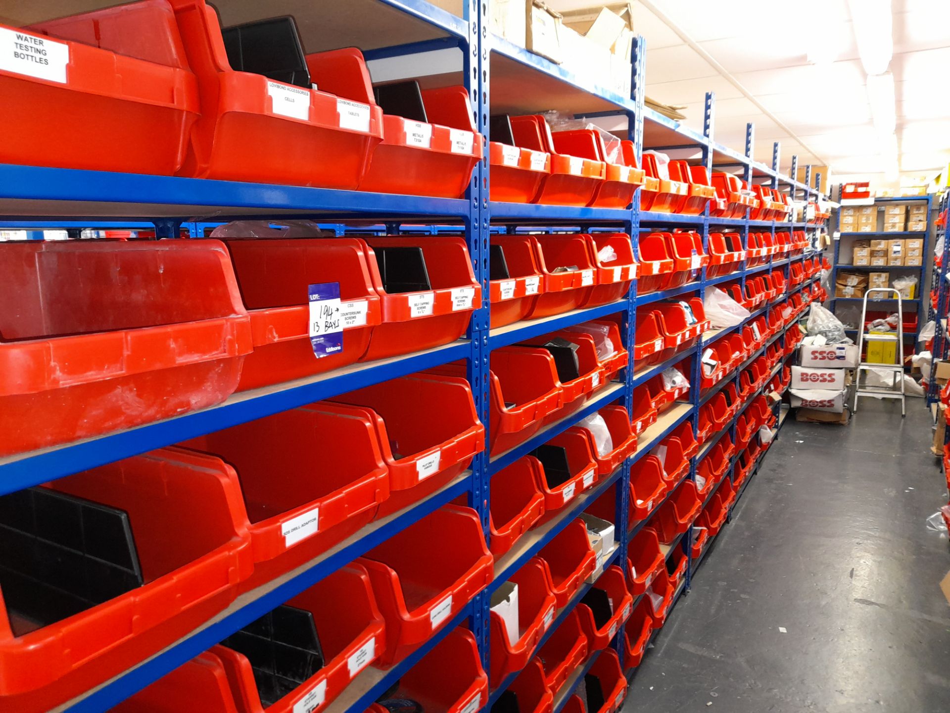 Large Quantity of stock to 13 bays, bolts, nuts, clamps, bracketry, fittings, washers, plastic - Image 2 of 41