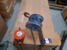 2 x Assorted Lifting Block & Tackles including 1 Jet ½ ton chain hoist