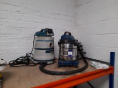 3 various Wet & Dry Vacuums comprising of; Makita 2000w Max , NVH 20T & Draper 1250