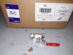 1 x box of Boss Brass Ball Valve, 968 SRL, 60 per box