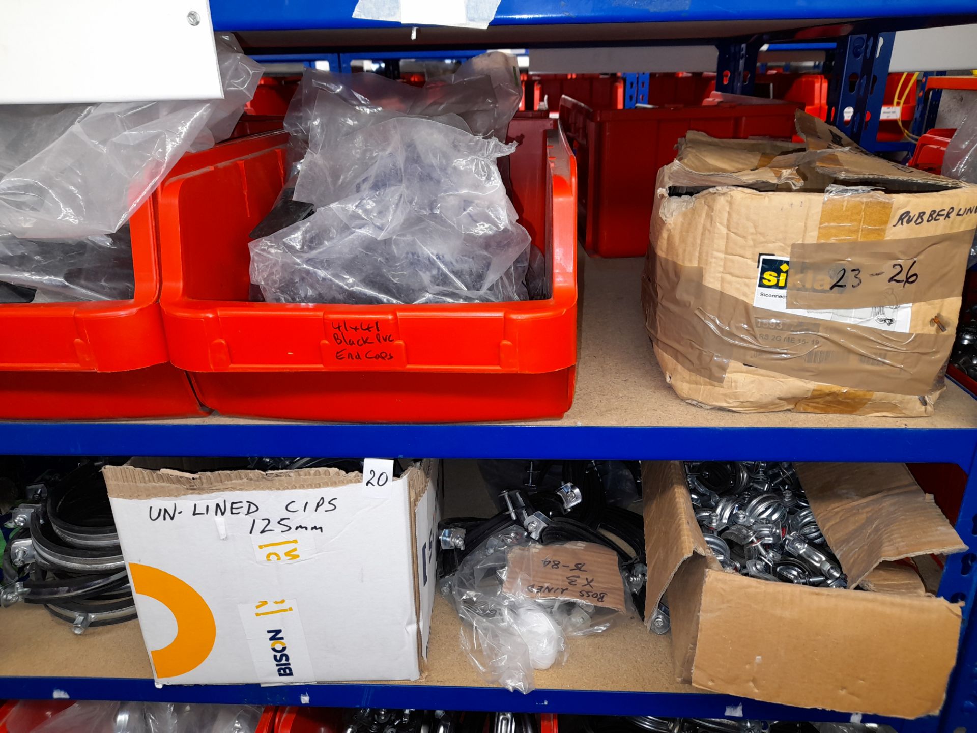 Large Quantity of stock to 13 bays, bolts, nuts, clamps, bracketry, fittings, washers, plastic - Image 17 of 41