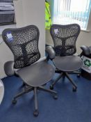 Three Herman Miller Mirra Office Chairs