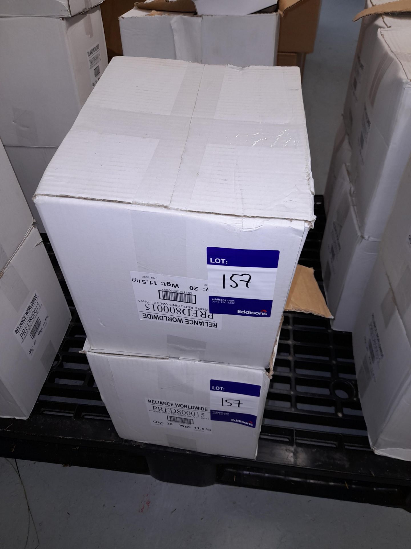 2 x boxes of Reliance valves predator pressure reducing valve 15mm, 20 per box