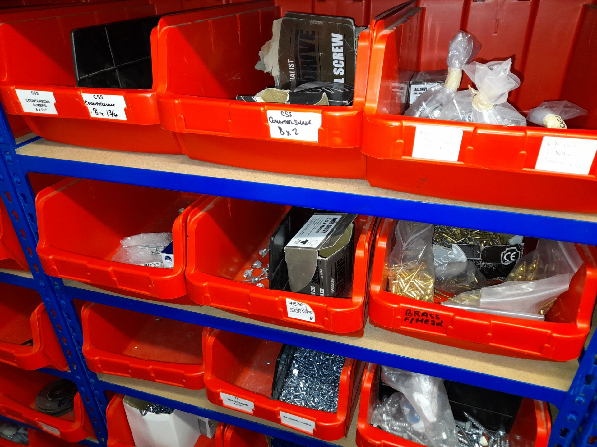 Large Quantity of stock to 13 bays, bolts, nuts, clamps, bracketry, fittings, washers, plastic - Image 39 of 41