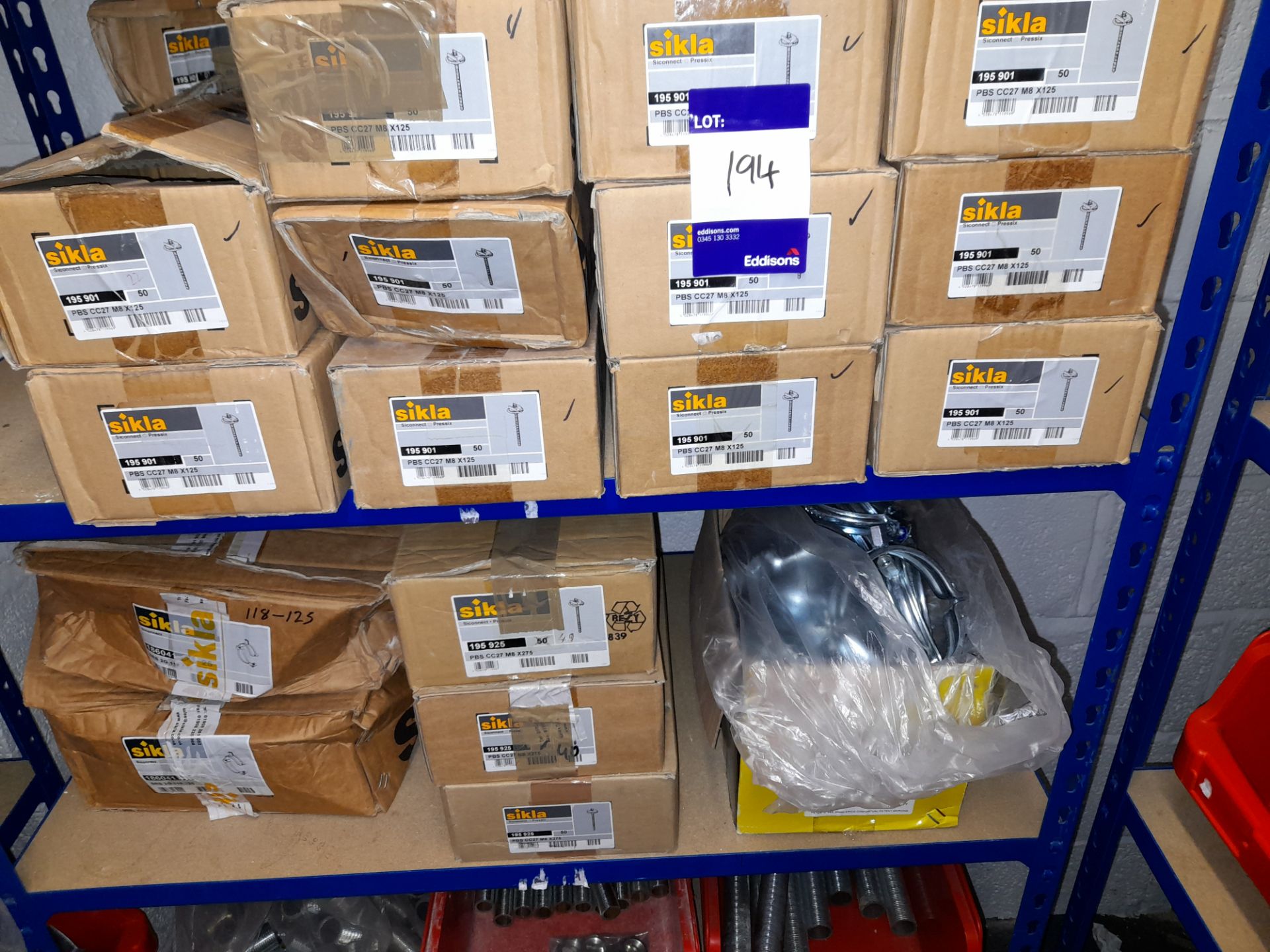 Large Quantity of stock to 13 bays, bolts, nuts, clamps, bracketry, fittings, washers, plastic - Image 12 of 41