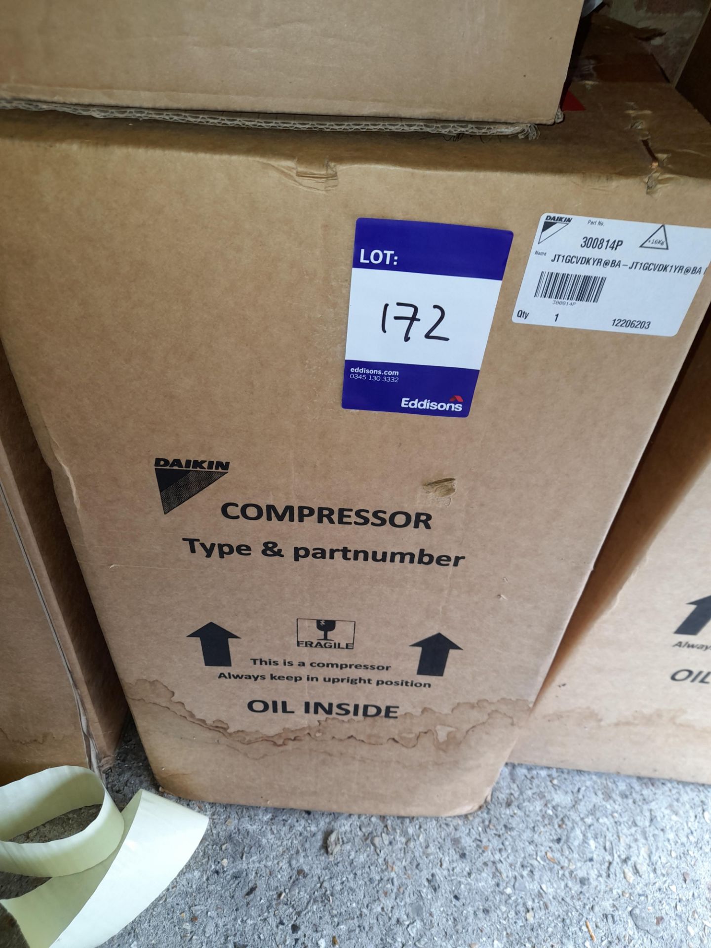 Daikin 300814P Compressor, to box