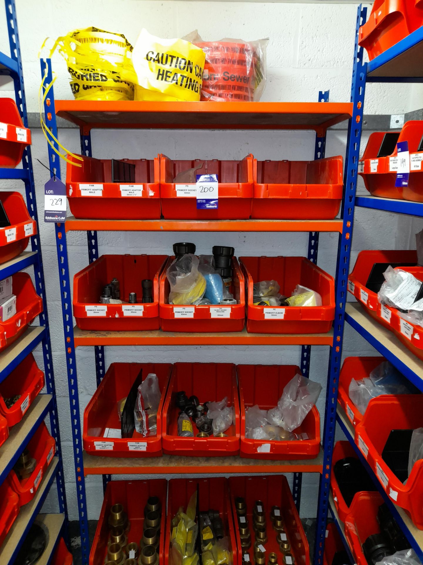 11 x bays of boltless lightweight shelving 2200 x 920 x 920 (Delayed collection, to be arranged with - Image 2 of 2