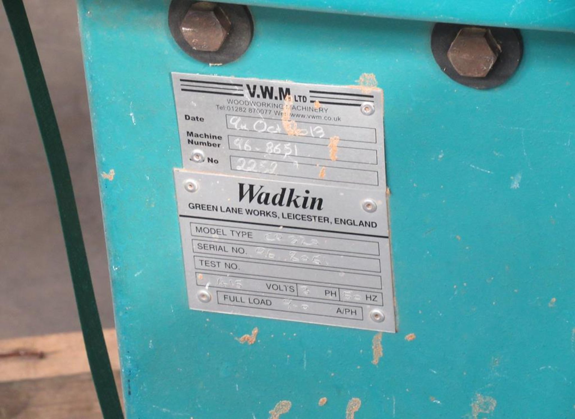 Wadkin CP320 Sliding Tablesaw - Image 7 of 7