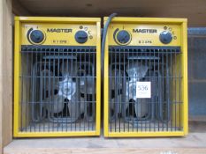 2x Master B3EPB 240v heaters