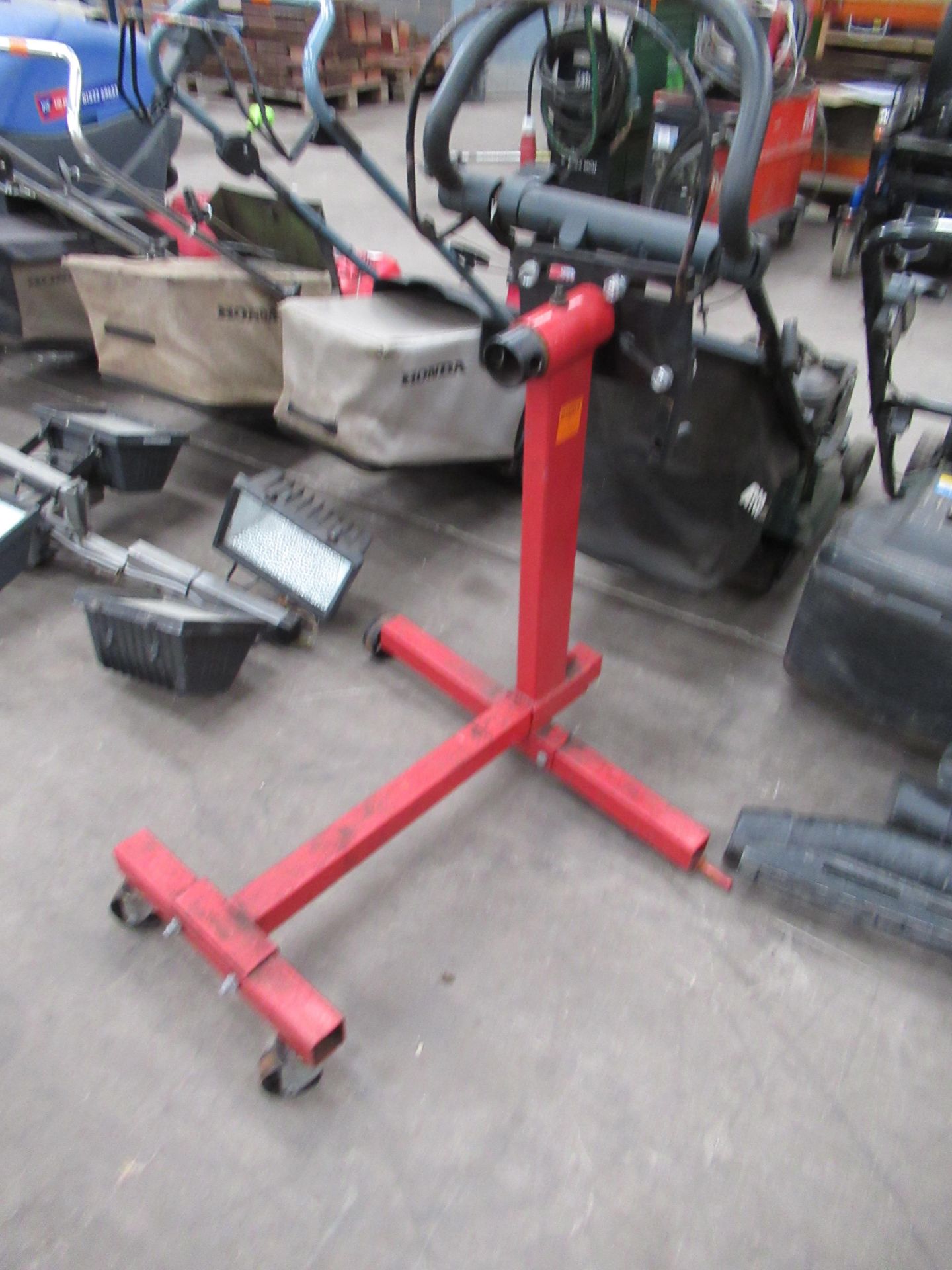 Sealey Hydraulic Wheel Skates, Michelin Trolley Jack and 450kg Engine Stand - Image 4 of 4