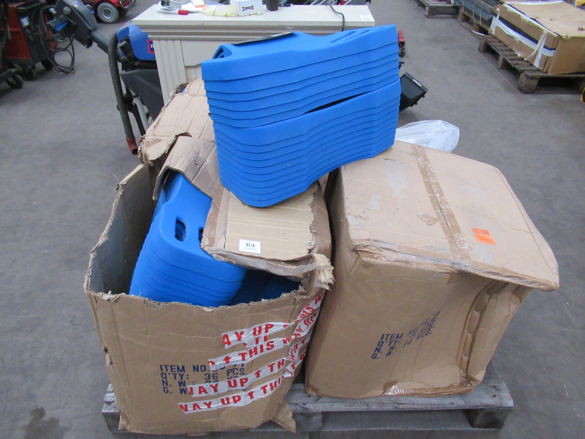 Pallet of 100+ unused 'Abdomenizer's, Magnetic Wristbands, (50+), AC-DC Adaptors and Batteries