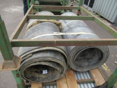 4 x Reinforced Rubber Soft Ground Plant Mats - Stillage not included