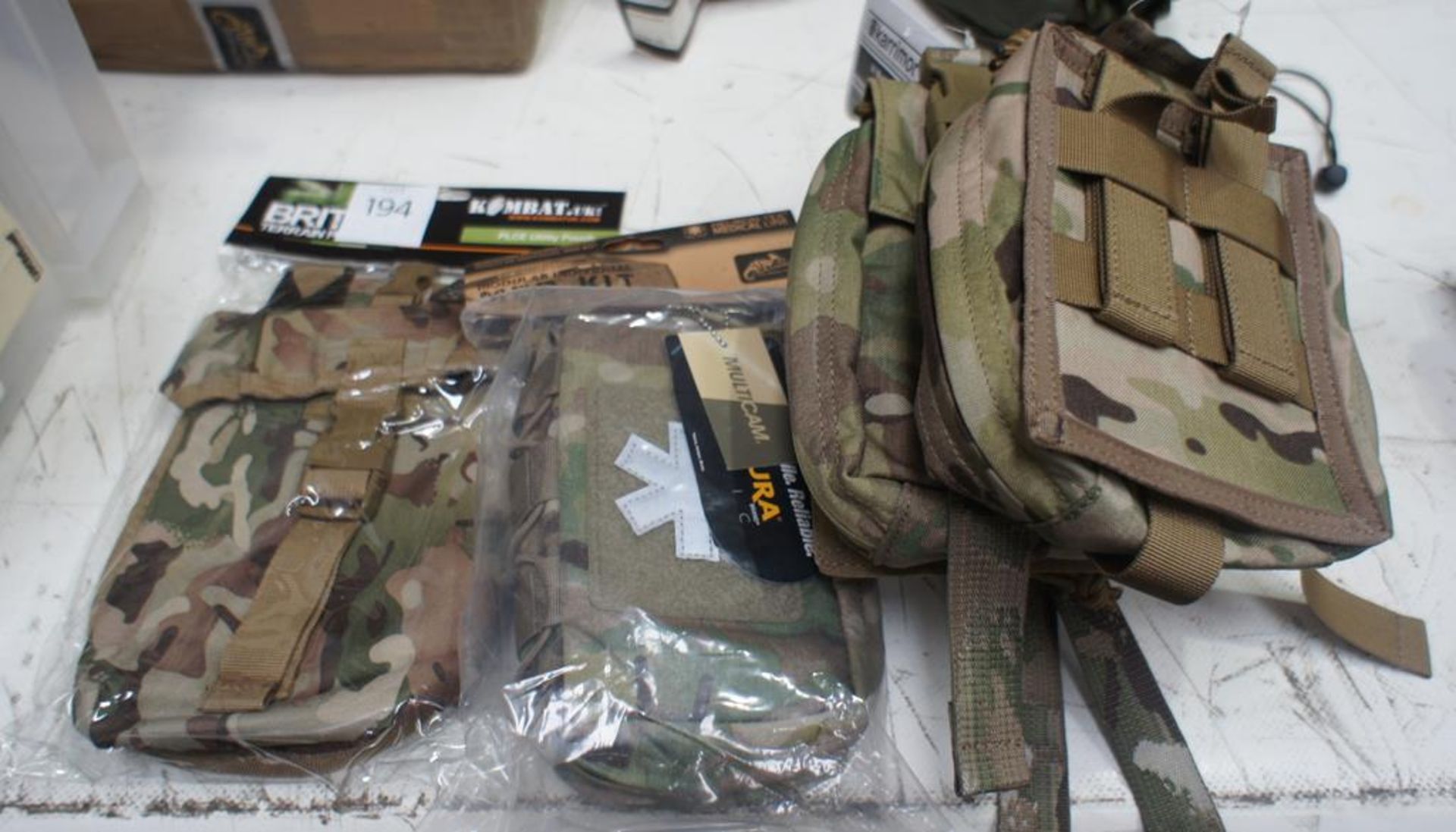 Qty of varioud utily pouches, weapon cleaning wallets, inflating pillows and webbing yoke - Image 4 of 8