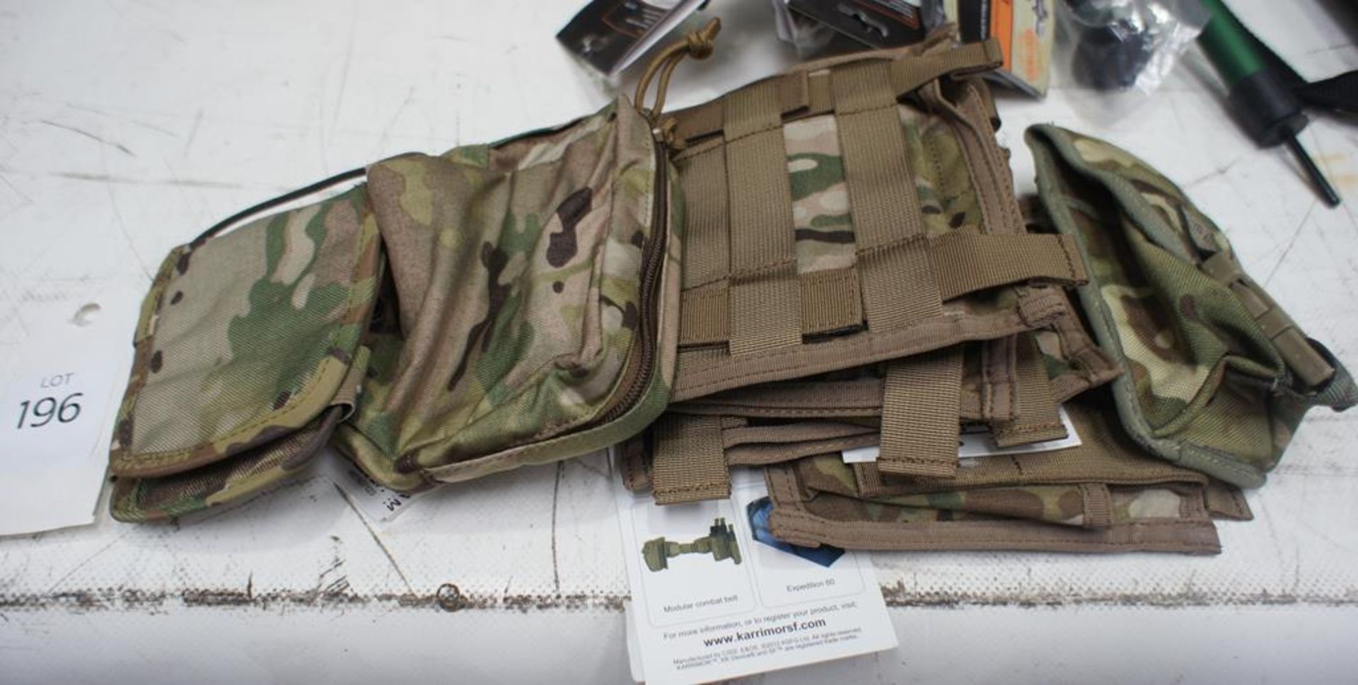 Qty of varioud utily pouches, weapon cleaning wallets, inflating pillows and webbing yoke - Image 6 of 8