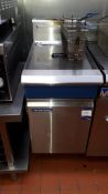 Blue Seal GT45 450mm single tank gas fryer, serial number 1767051 (disconnection required by