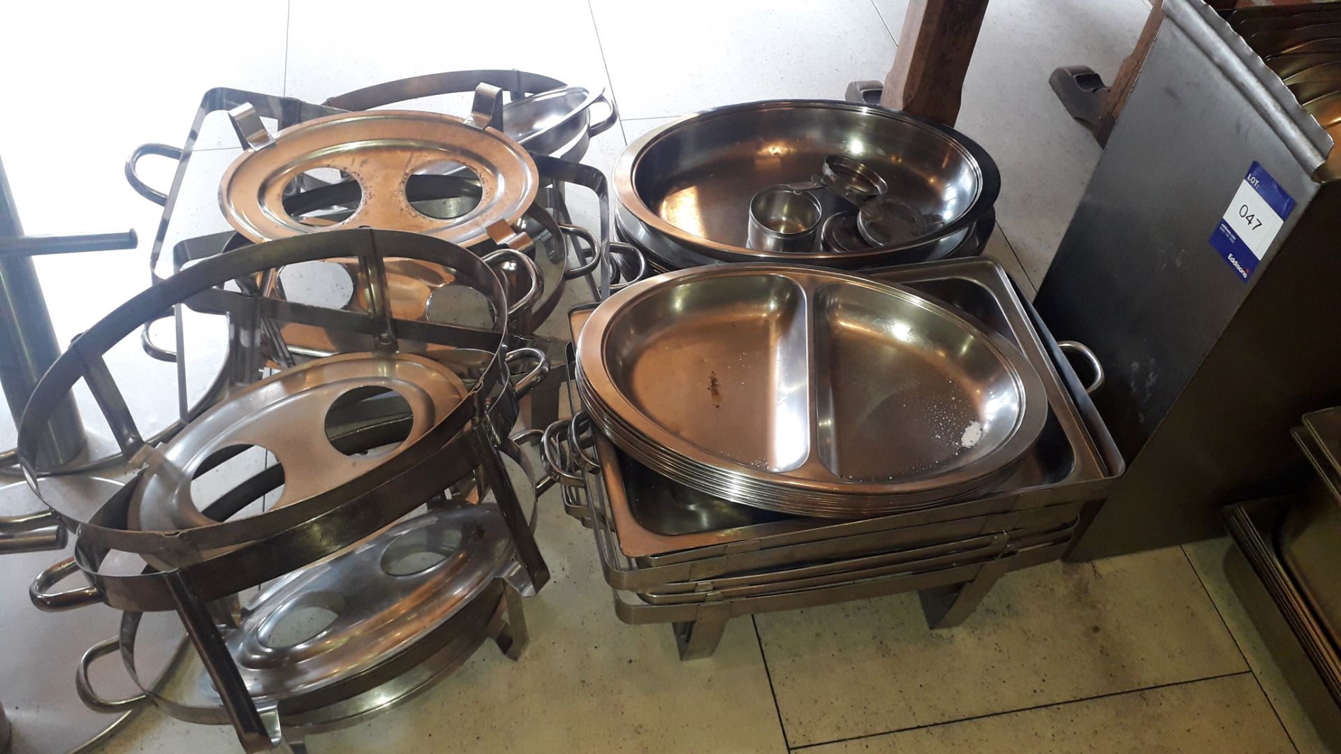Quantity of stainless steel Gastronorm Pans, Lids & Chafing Dishes - Image 3 of 5
