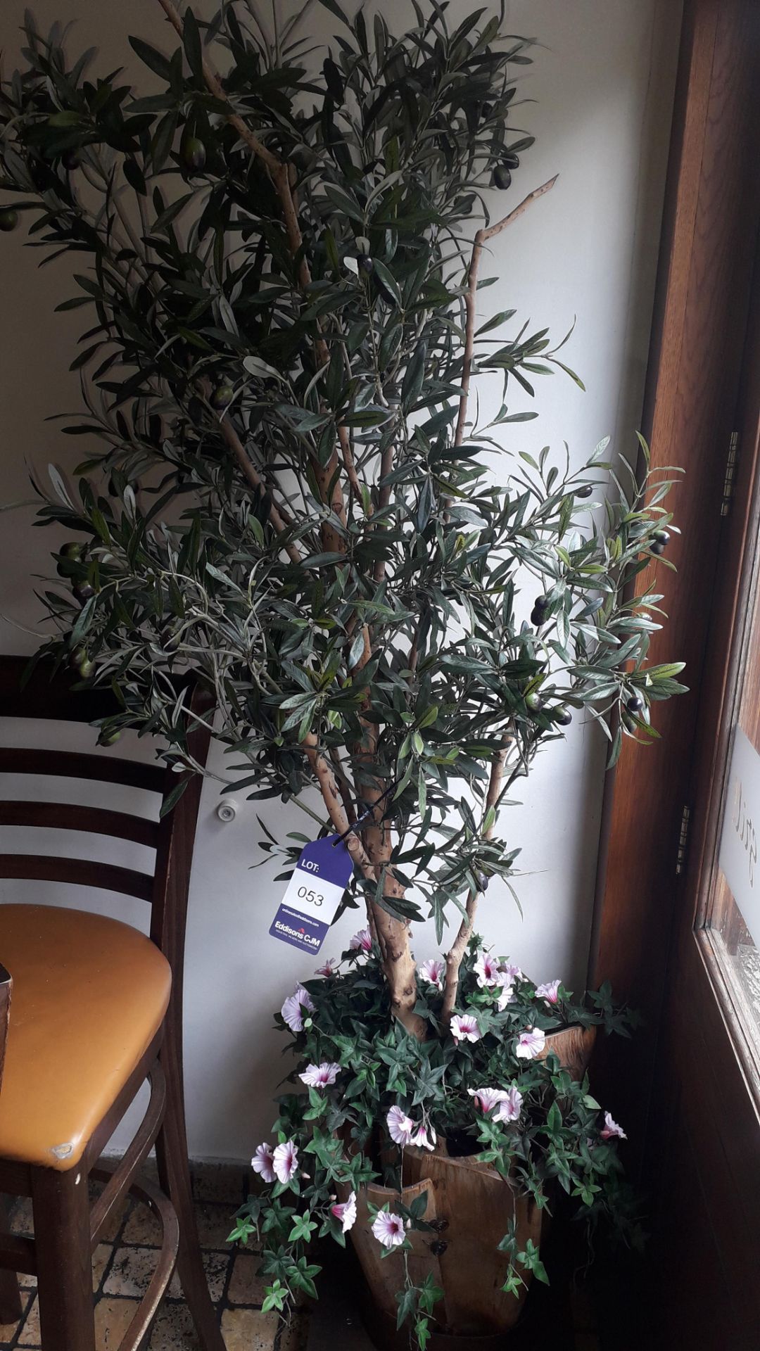 Potted Artificial Olive Tree