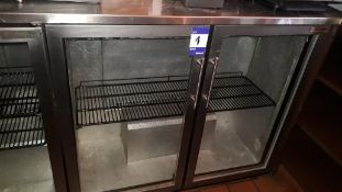 Autonumis glazed double hinged door 3ft/900mm Back Bar Cooler, S/N 11.04.JH.06768