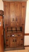 Antique Brazilian wood Farmhouse Larder Waiter Station 1000 x 450 x 2500mm