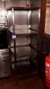 3-tier stainless steel open Storage Stand with sta