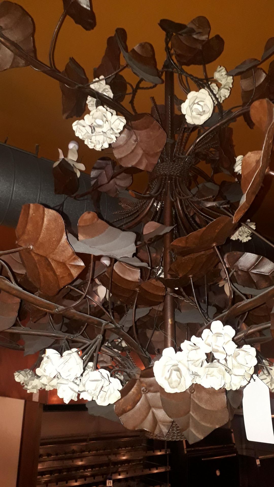 Ornate rose bush Chandelier, approx.1100 x 1500mm (purchaser to disconnect) - Image 3 of 6