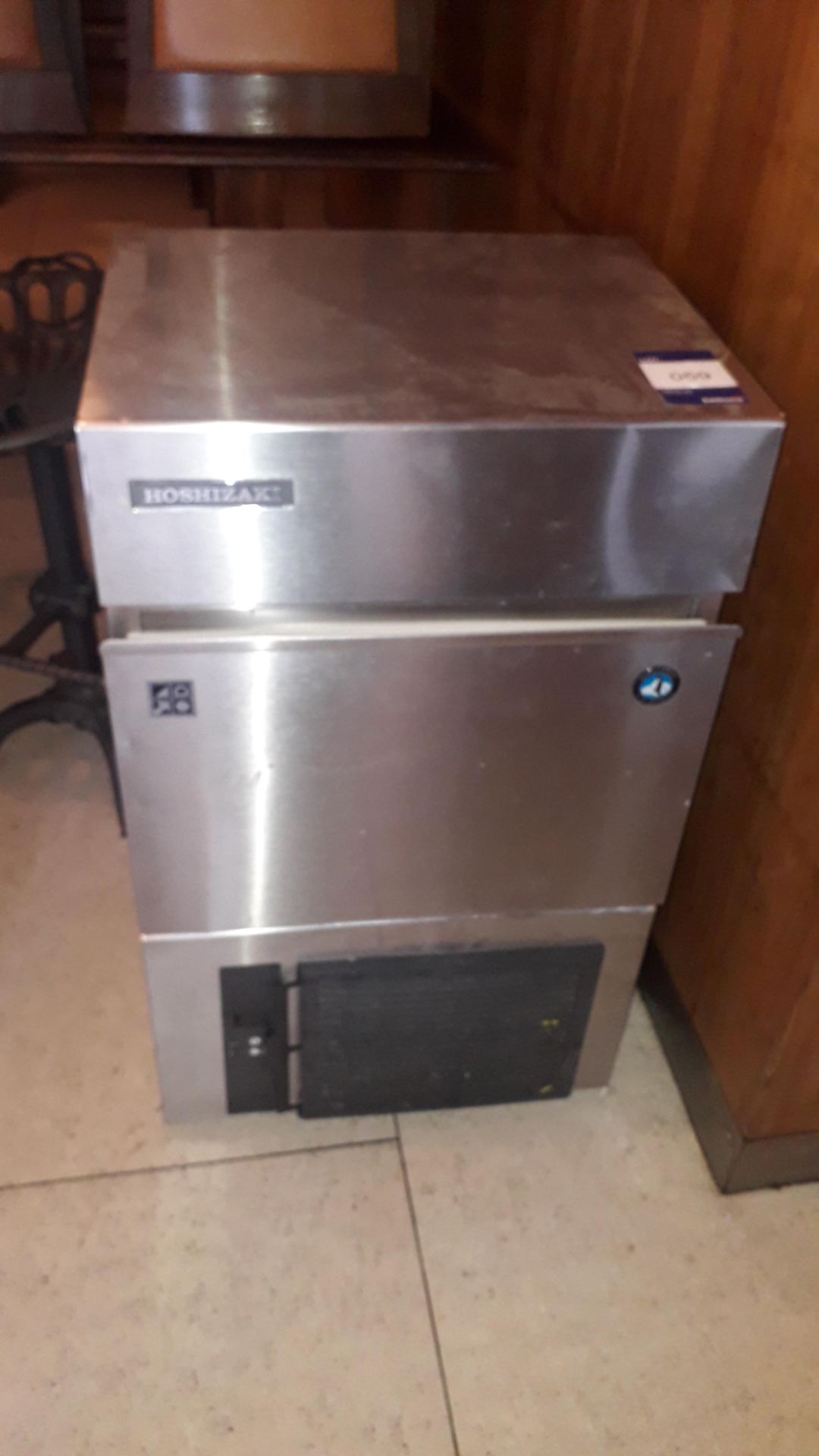 Hoshizaki IM-45NE stainless steel ice maker, Serial number C01285 (disconnected)