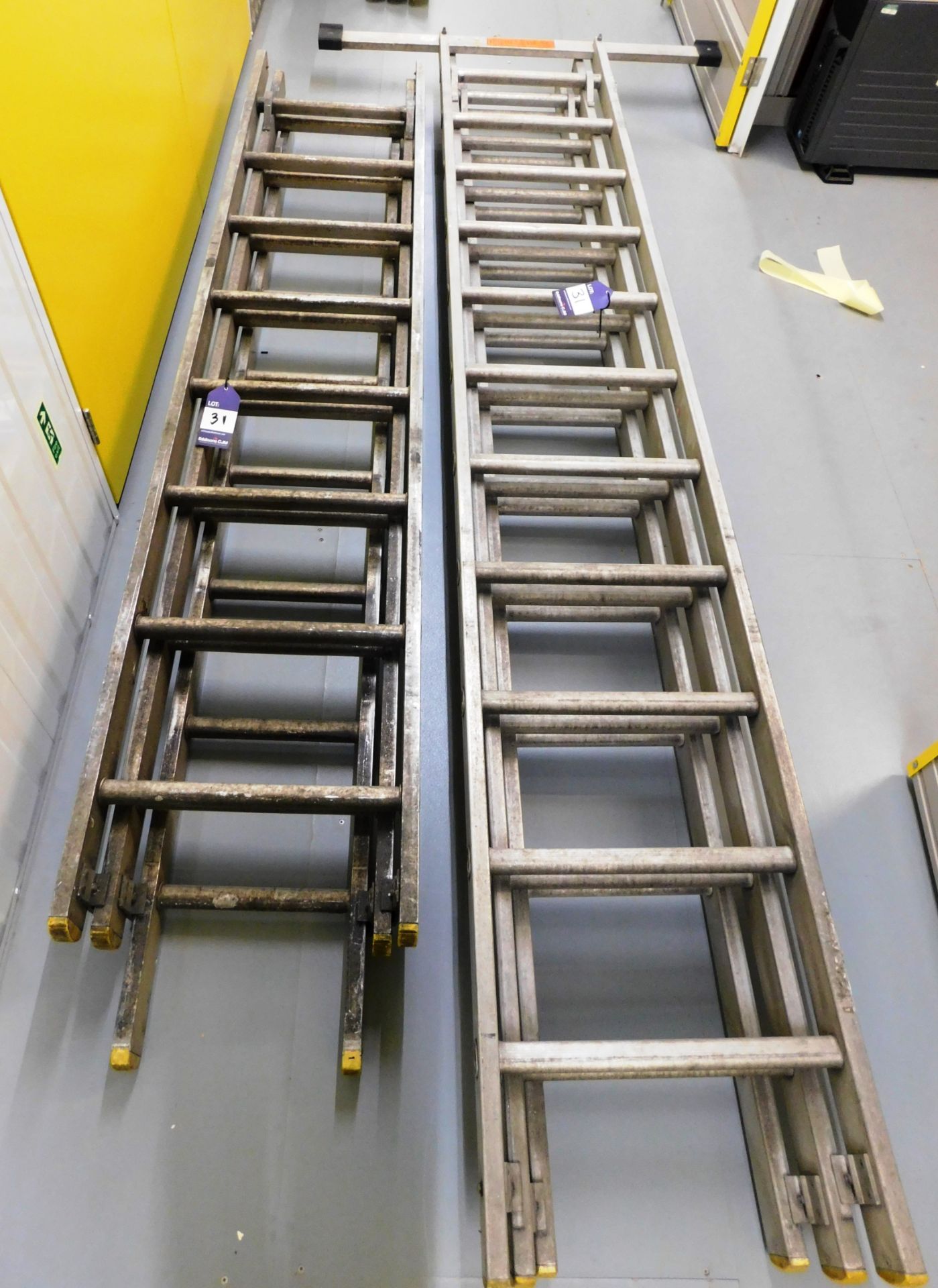 2x Various Height Triple Extension Ladders (1 with