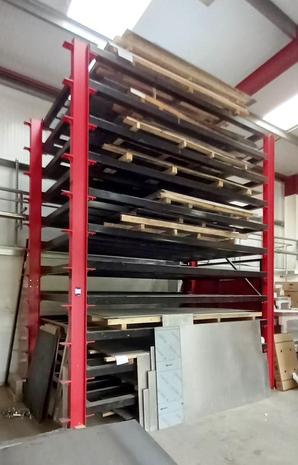 Eleven Tier Sheet Metal Stock Rack, Approximately (4m x 3.5m x 2m) (Viewing Recommended) ( - Image 2 of 3