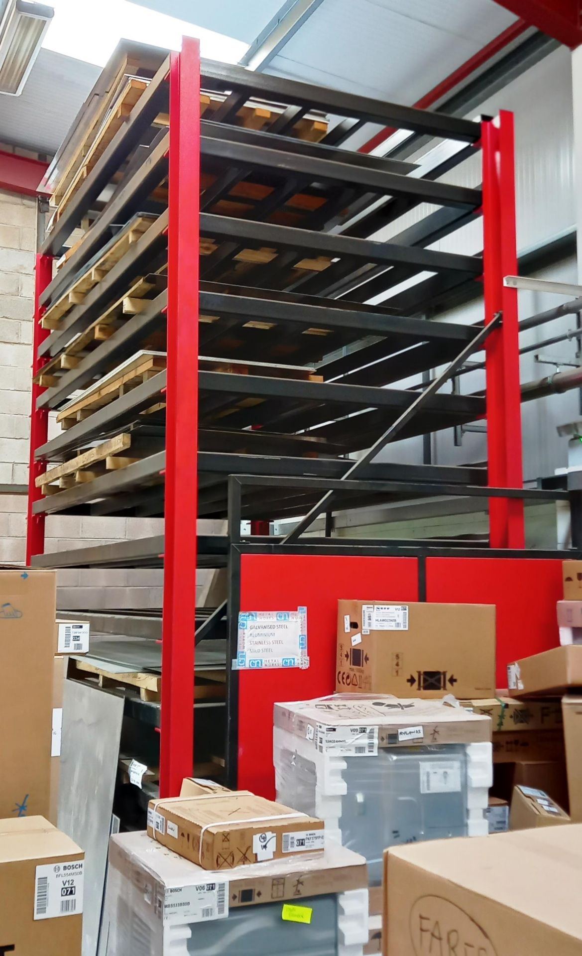 Eleven Tier Sheet Metal Stock Rack, Approximately (4m x 3.5m x 2m) (Viewing Recommended) ( - Image 3 of 3