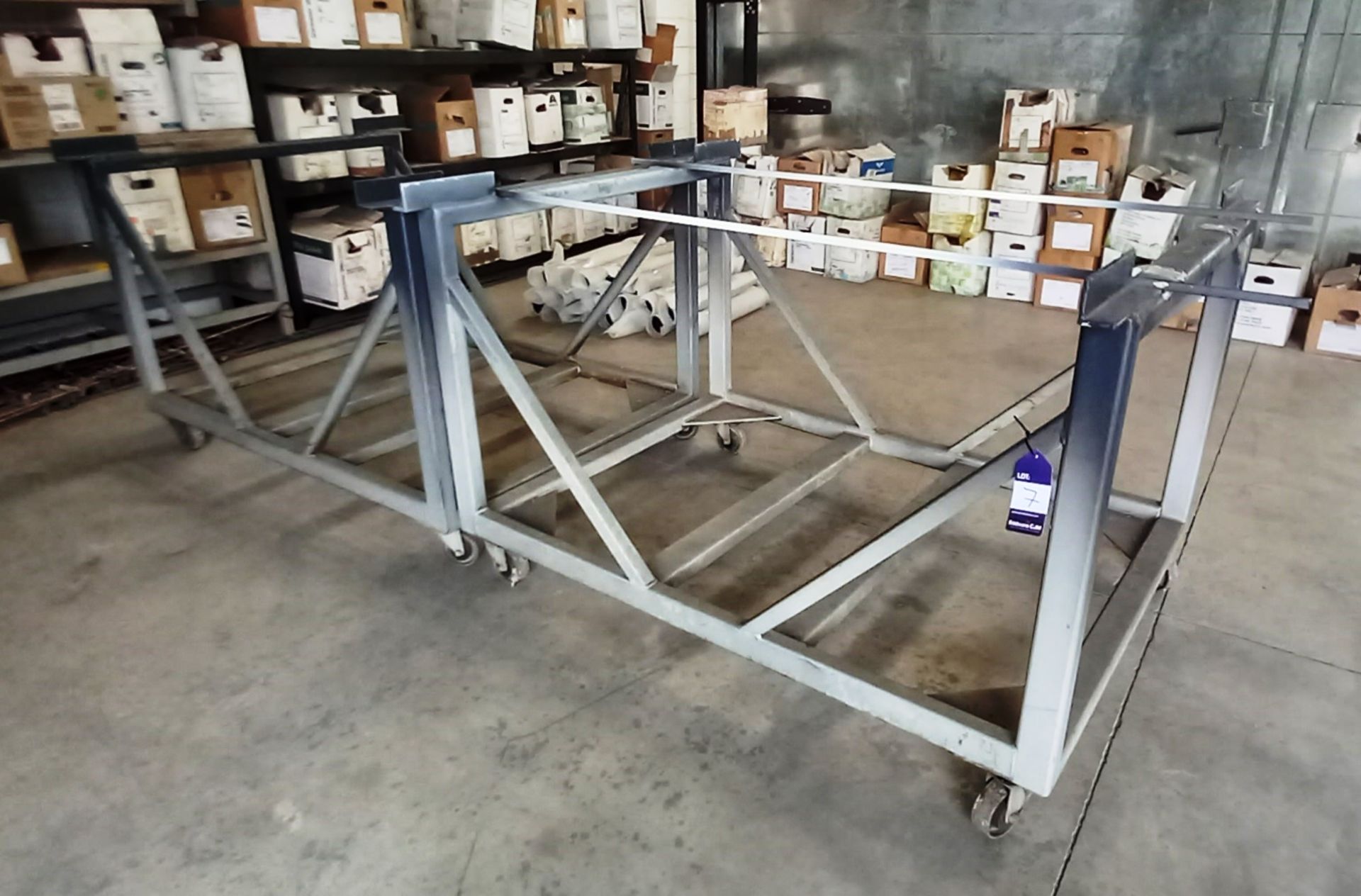 2x Mobile Powder Coating Frames, Approximately (1640 x 1340 x 1120mm)