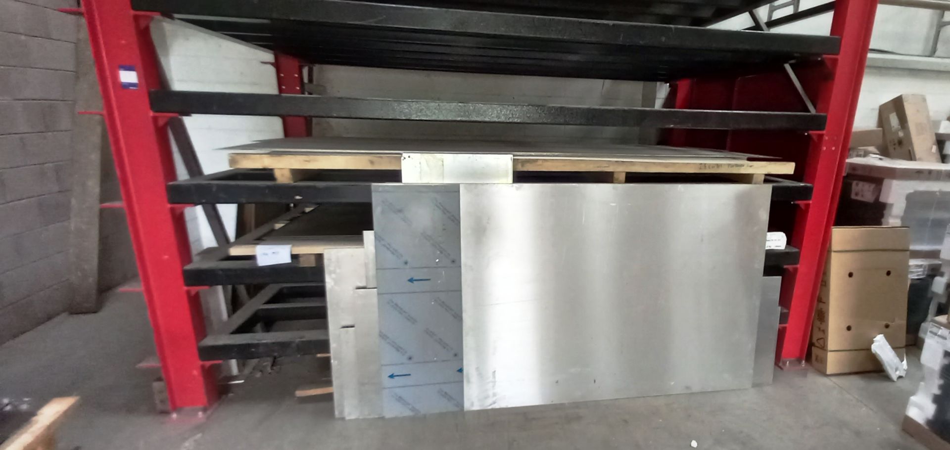 Large Quantity of Various Type, Size and Thickness Sheet Metal Stock. To Include: Quantity of