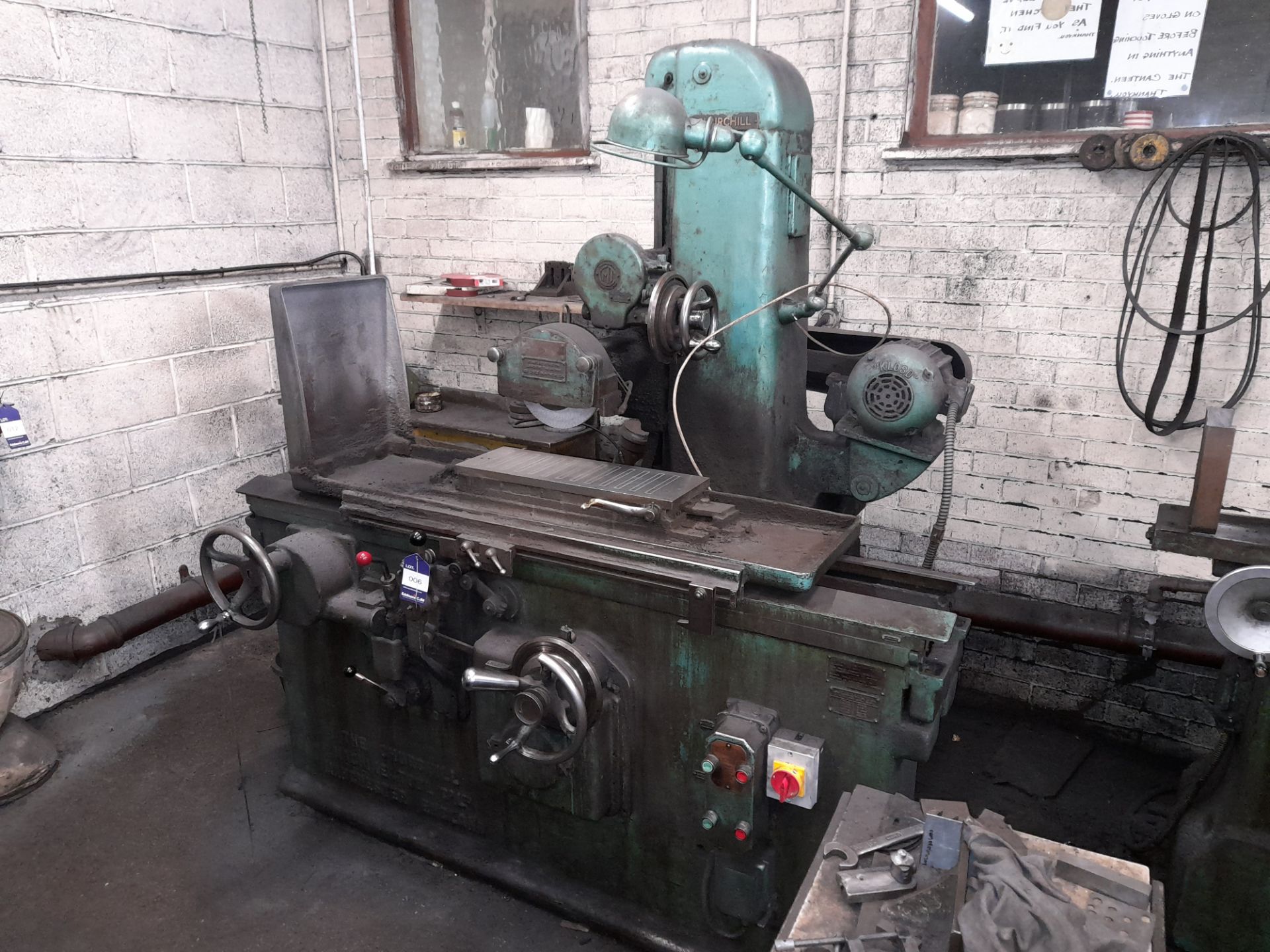 Churchill Large Surface Grinder with Magnetic work piece table