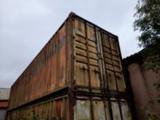 Steel Storage Container, 40FT with Contents (viewi