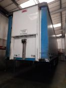 SDC 44' triaxle curtain side trailer with barn doo