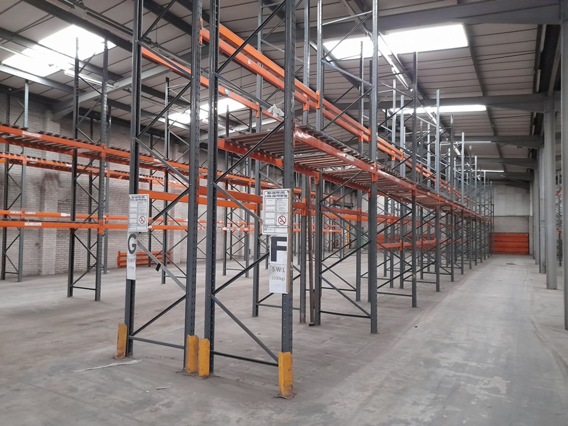 50 bays of DEXION industrial pallet racking, heigh - Image 6 of 11