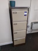 2 – Metal four drawer filing cabinets