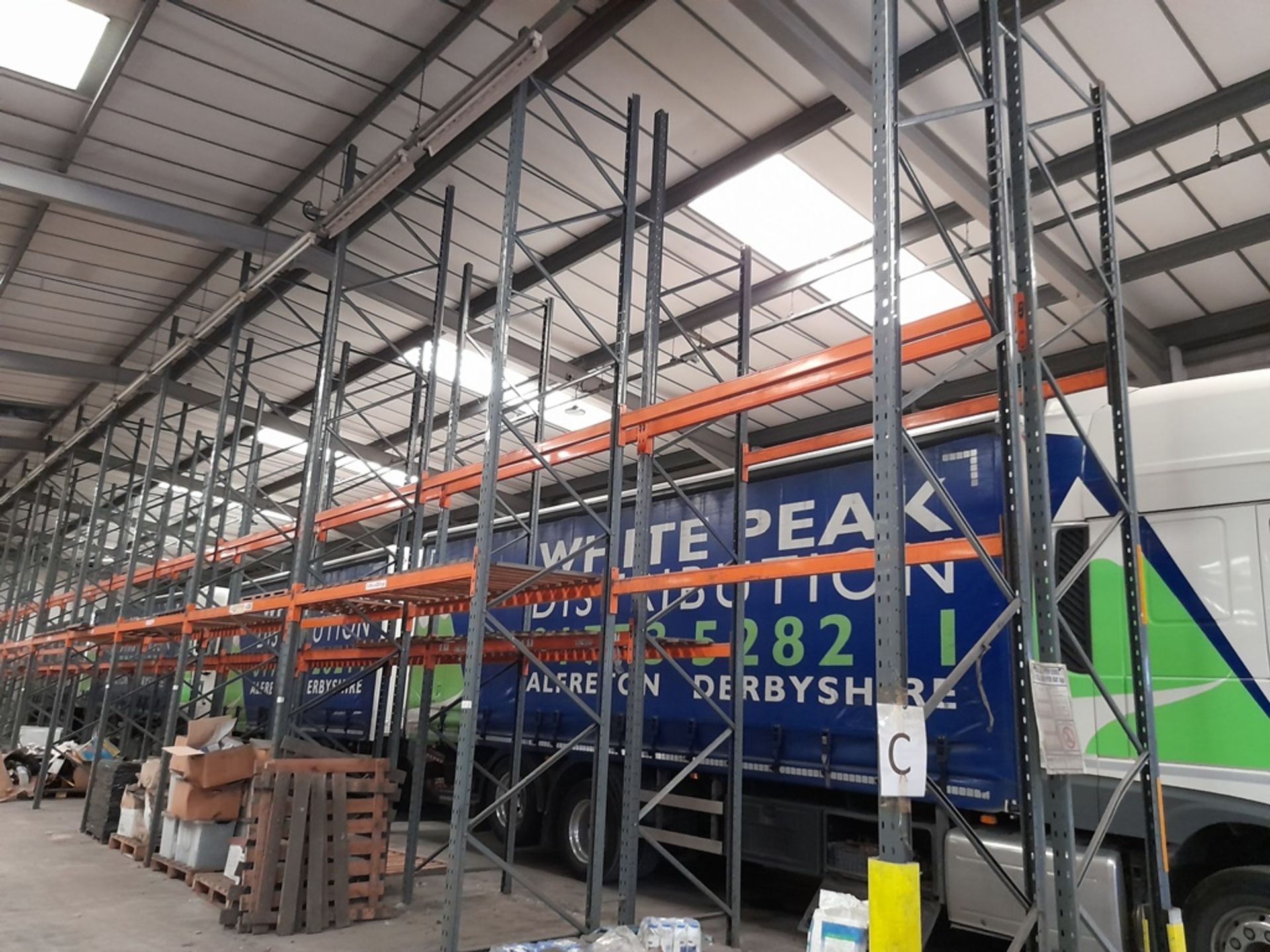 39 bays of DEXION industrial pallet racking, heigh - Image 4 of 8