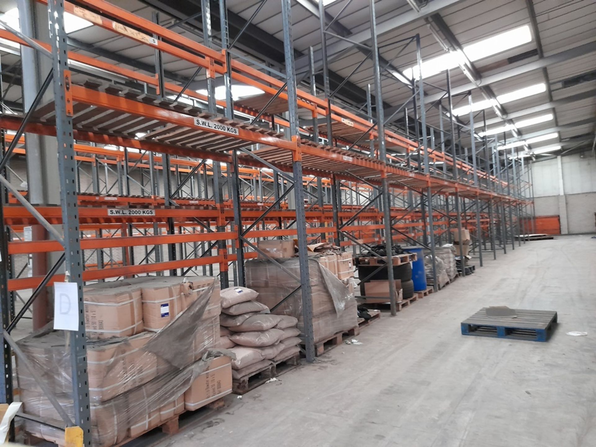 50 bays of DEXION industrial pallet racking, heigh - Image 5 of 11