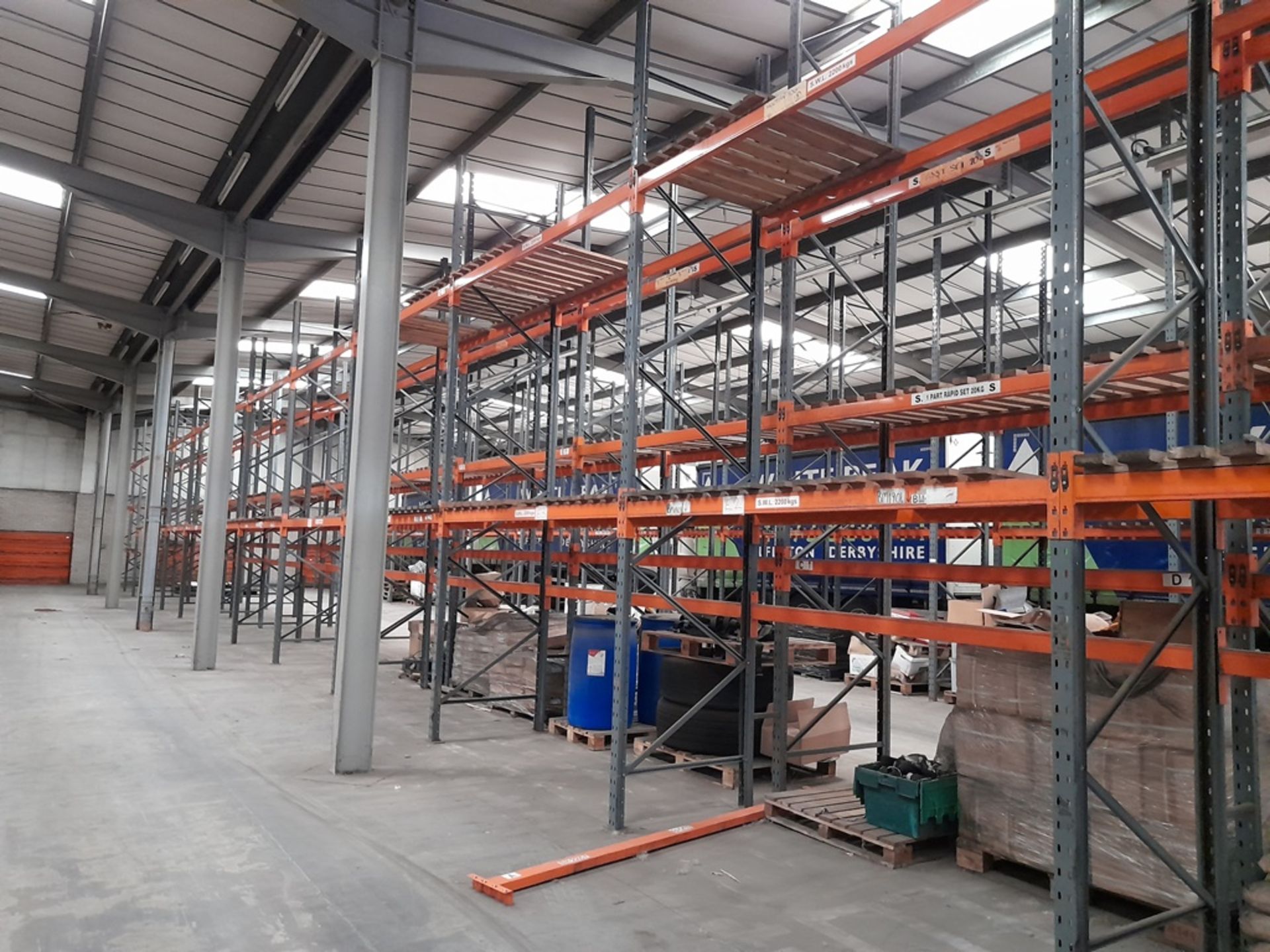 50 bays of DEXION industrial pallet racking, heigh - Image 2 of 11