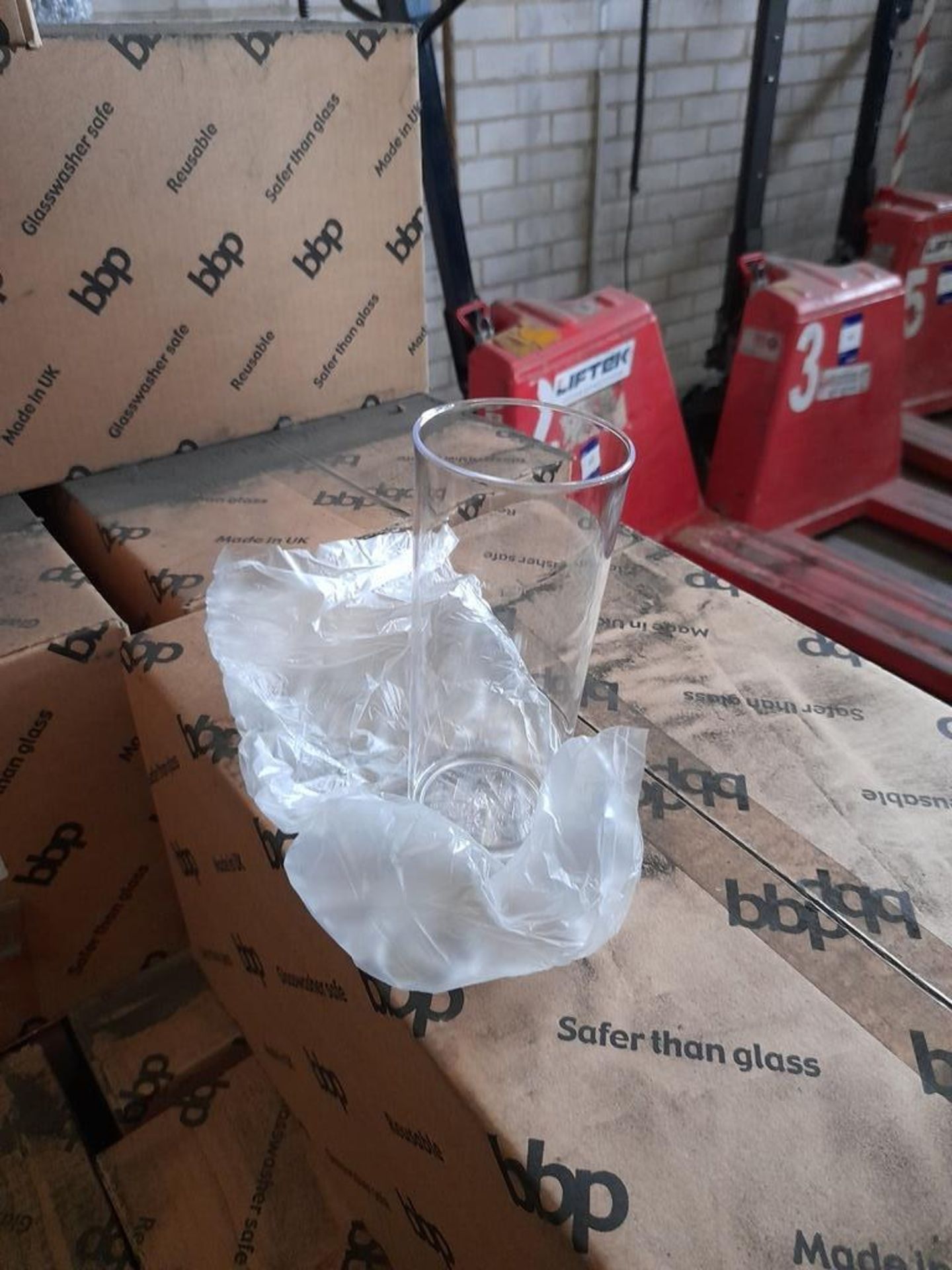 1 pallet of BBP ECON 12oz hiball clear plastic glasses, 48 per box, approx. 30 boxes - Image 2 of 2